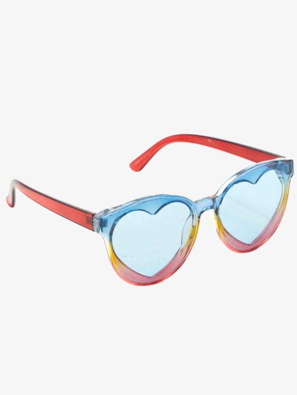 Hot Topic Rainbow Heart cut out Glasses
